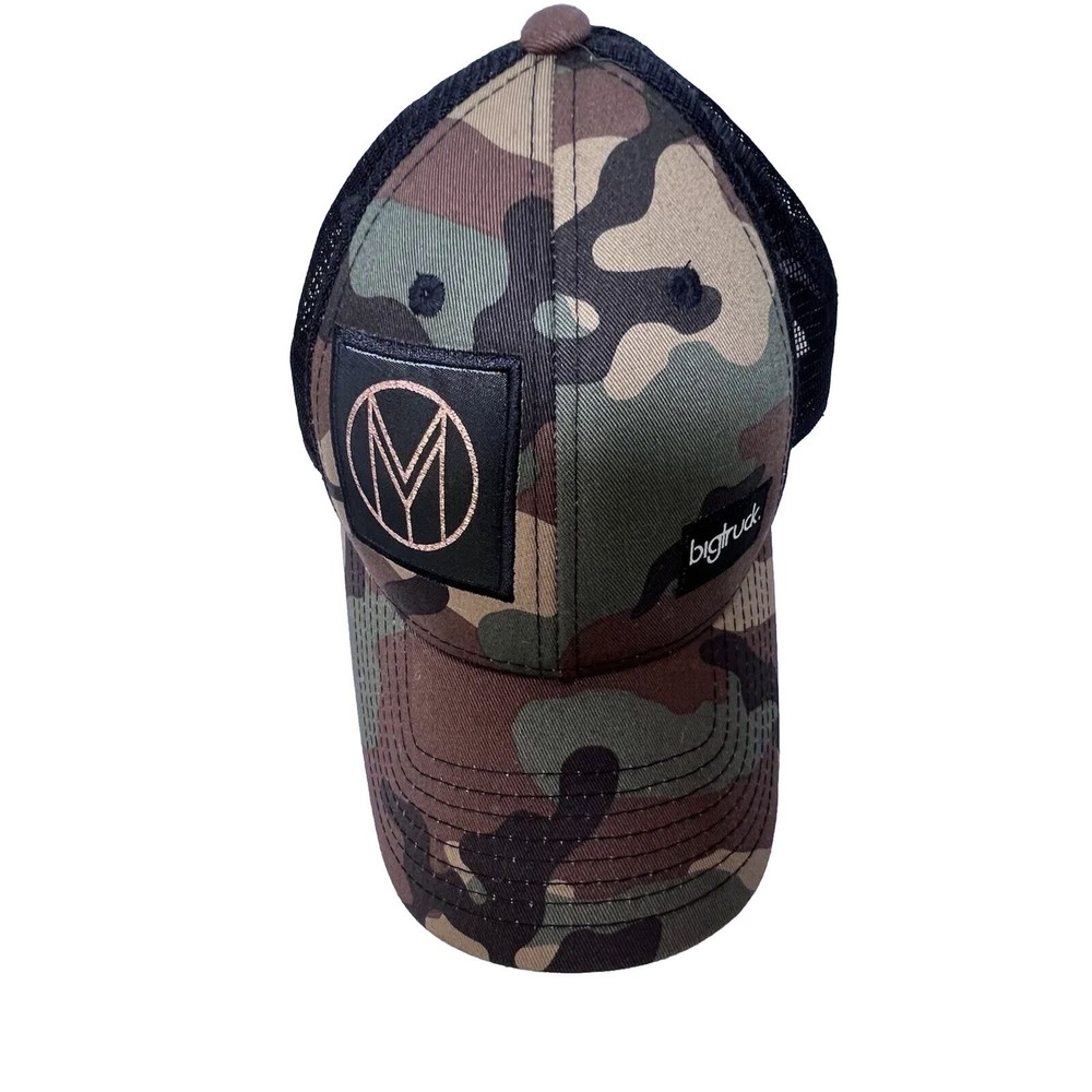 Big Truck Trucker Hat Camouflage One Size Adjustable Snap Back Mesh Cap Unisex